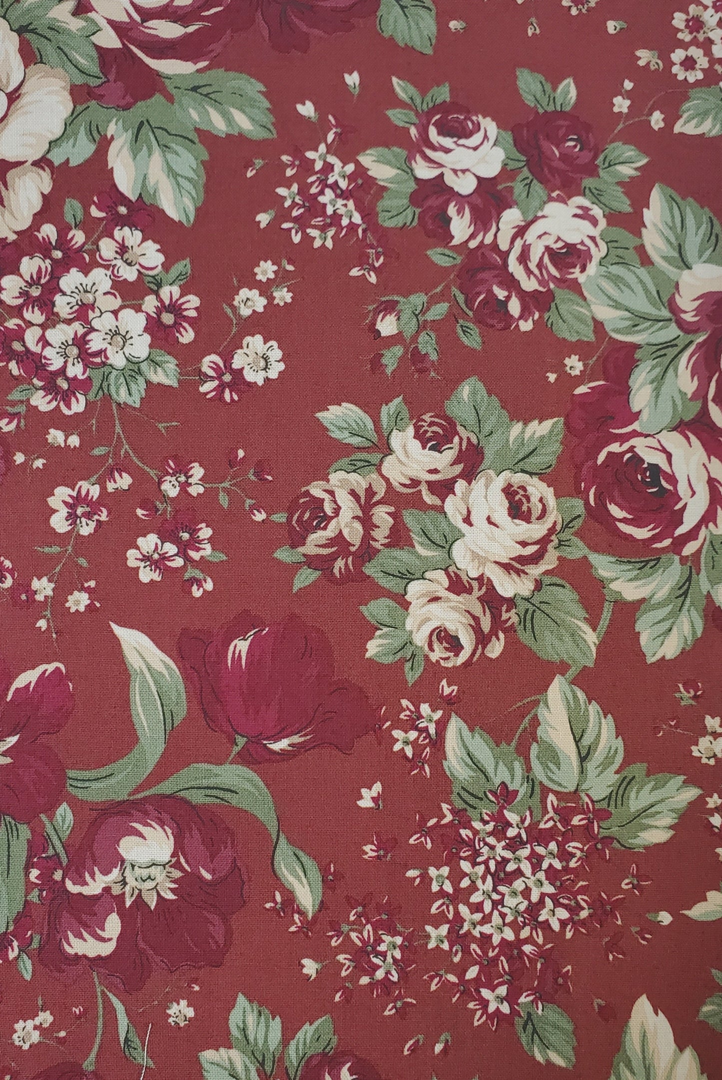 Hillside Main Floral Red
