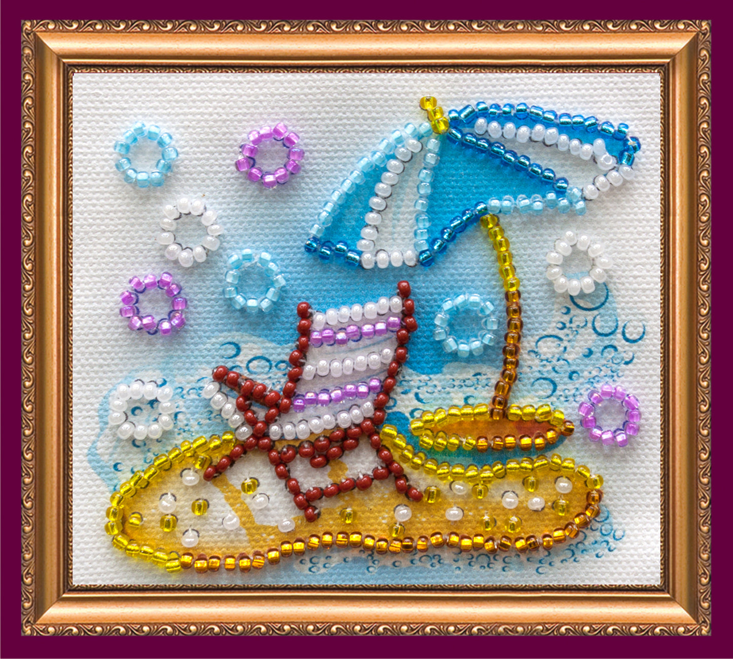 Under the Umbrella Bead Embroidery