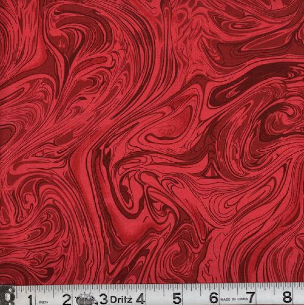 Quilt Back - 108" - Marbleicious Red