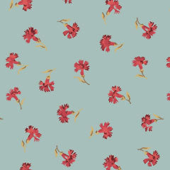 Chateau Tossed Flowers Blue