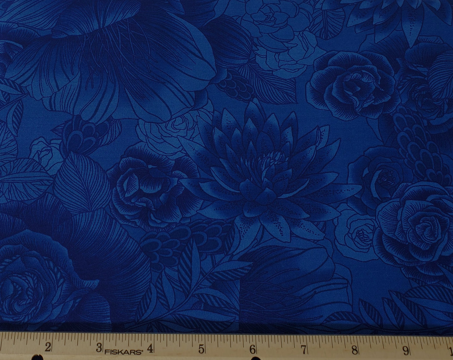 Collage Floral Royal Blue Limoges