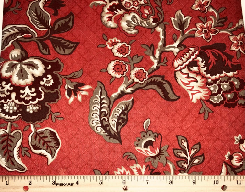 Velvet Fleur Dusty Red