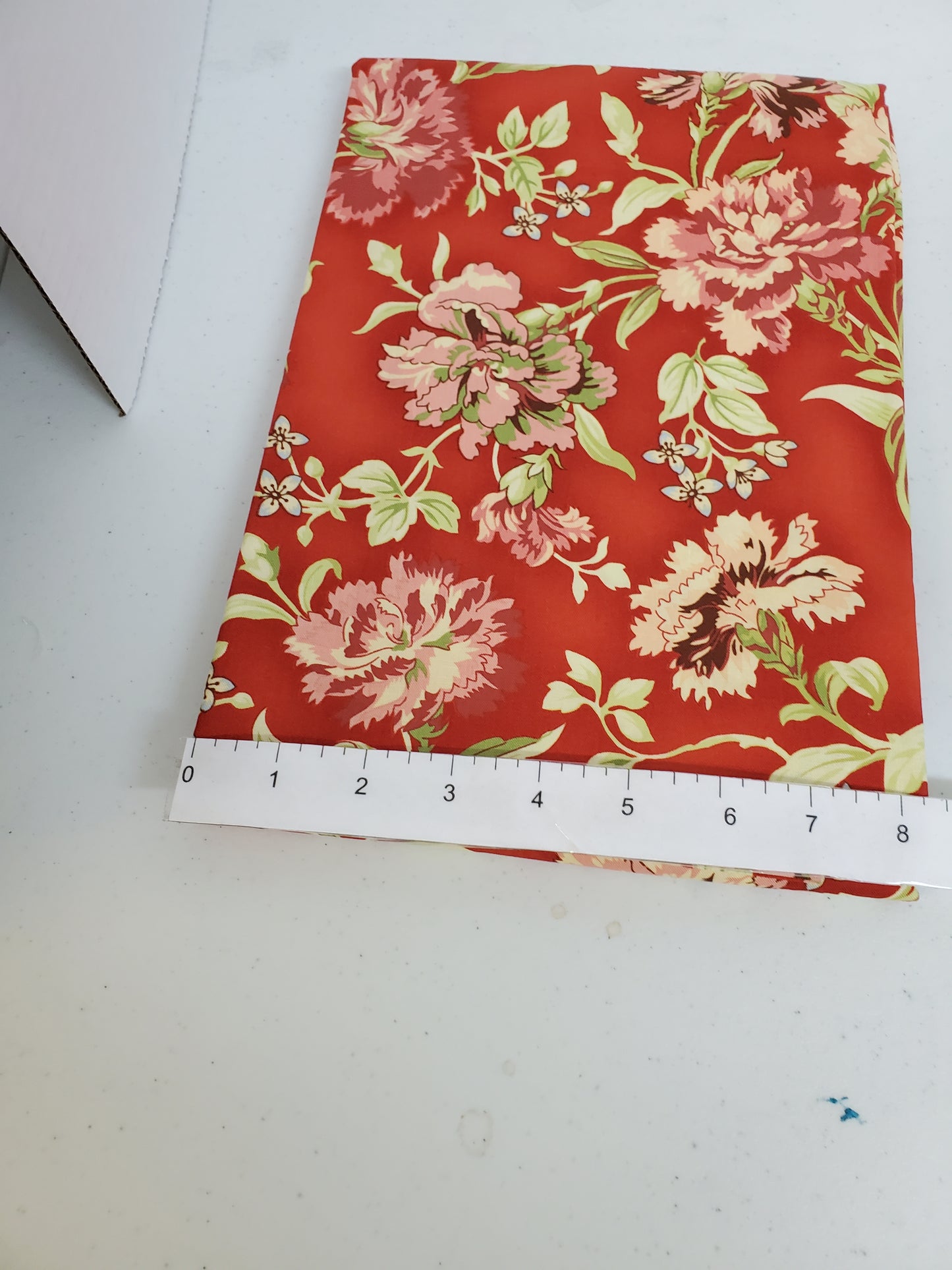 Posy Meadows Main Floral Red