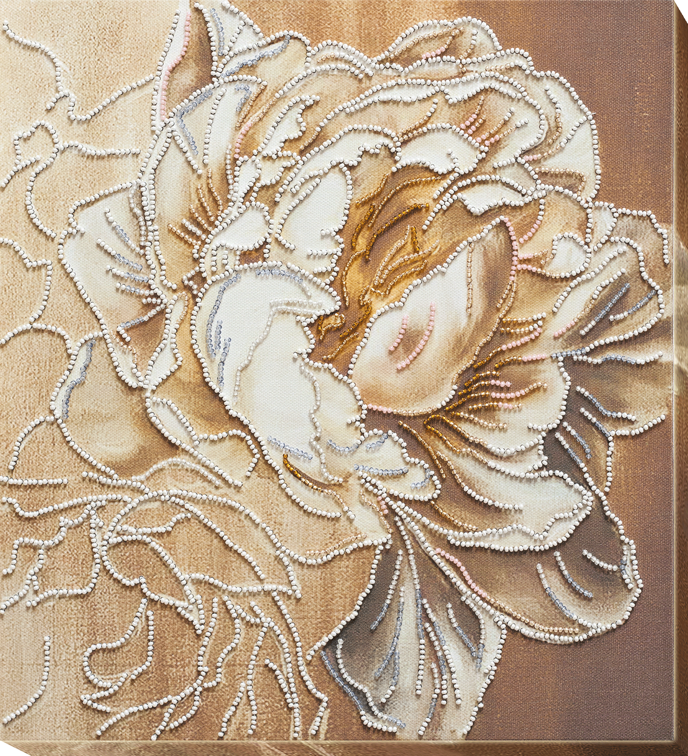 Peony Bead Embroidery