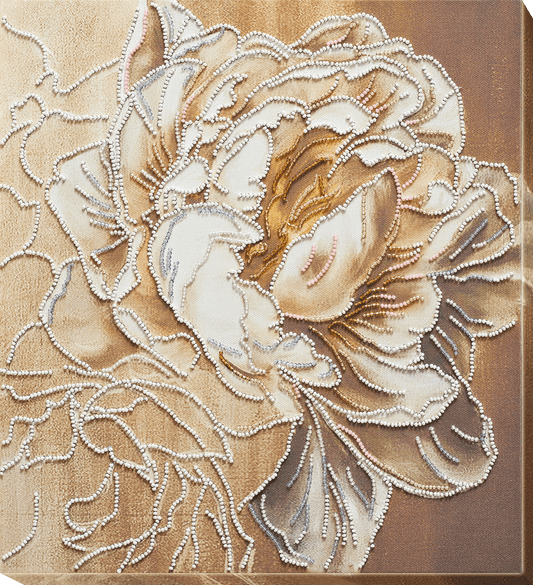 Peony Bead Embroidery