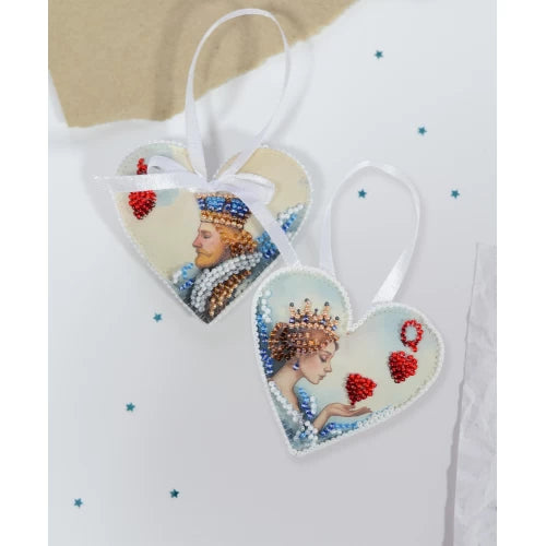 Majestic Love Ornament Bead Embroidery