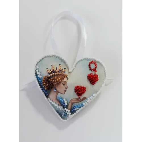 Majestic Love Ornament Bead Embroidery