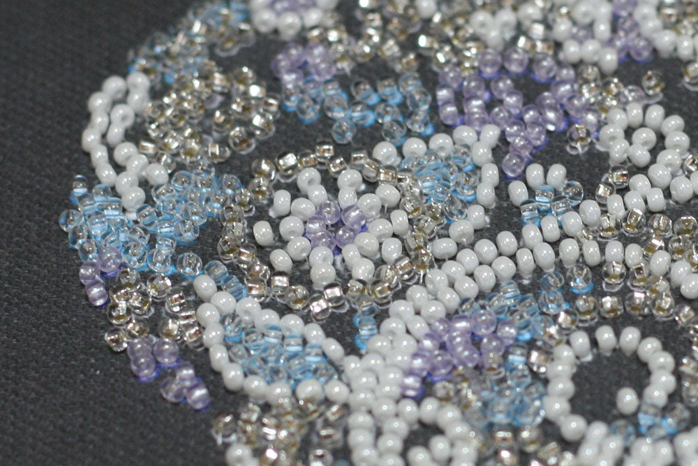 Lace Heart Ornament Bead Embroidery