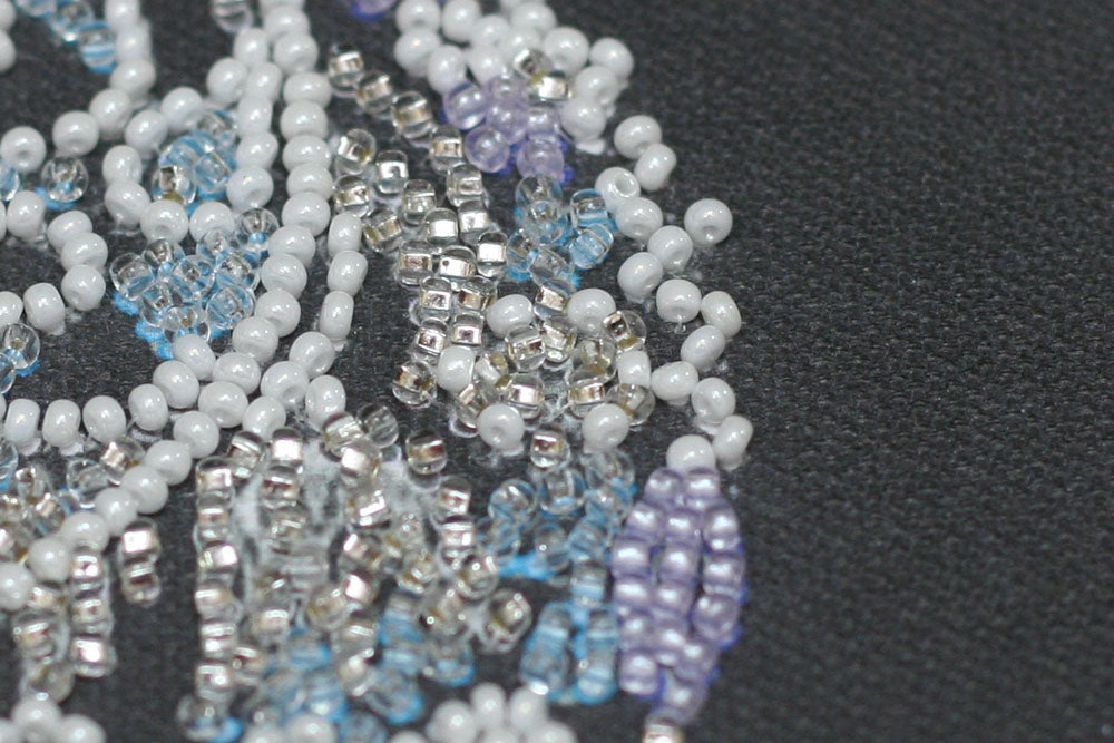 Lace Ball Ornament Bead Embroidery