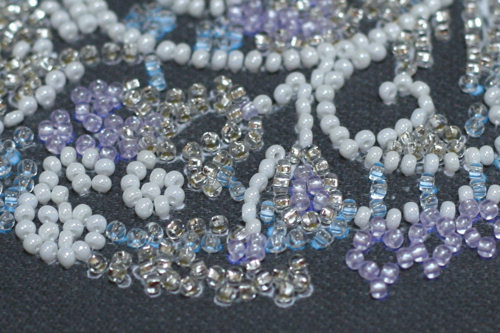 Lace Ball Ornament Bead Embroidery