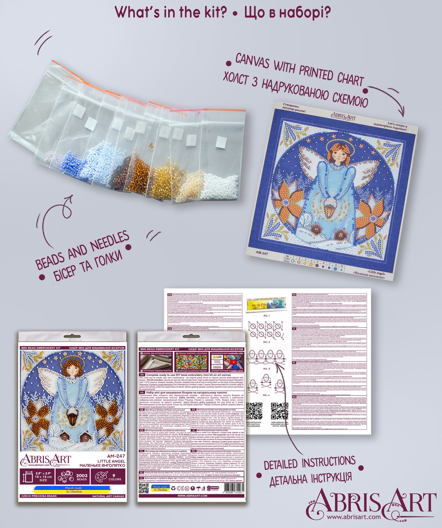 Little Angel Bead Embroidery