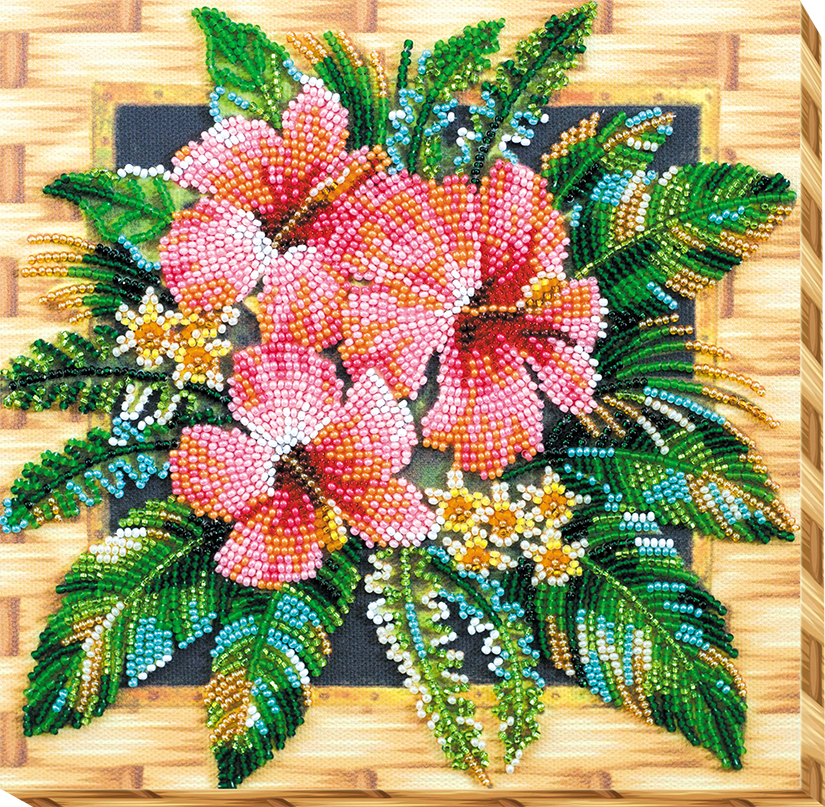 Tanzanian Flowers Bead Embroidery