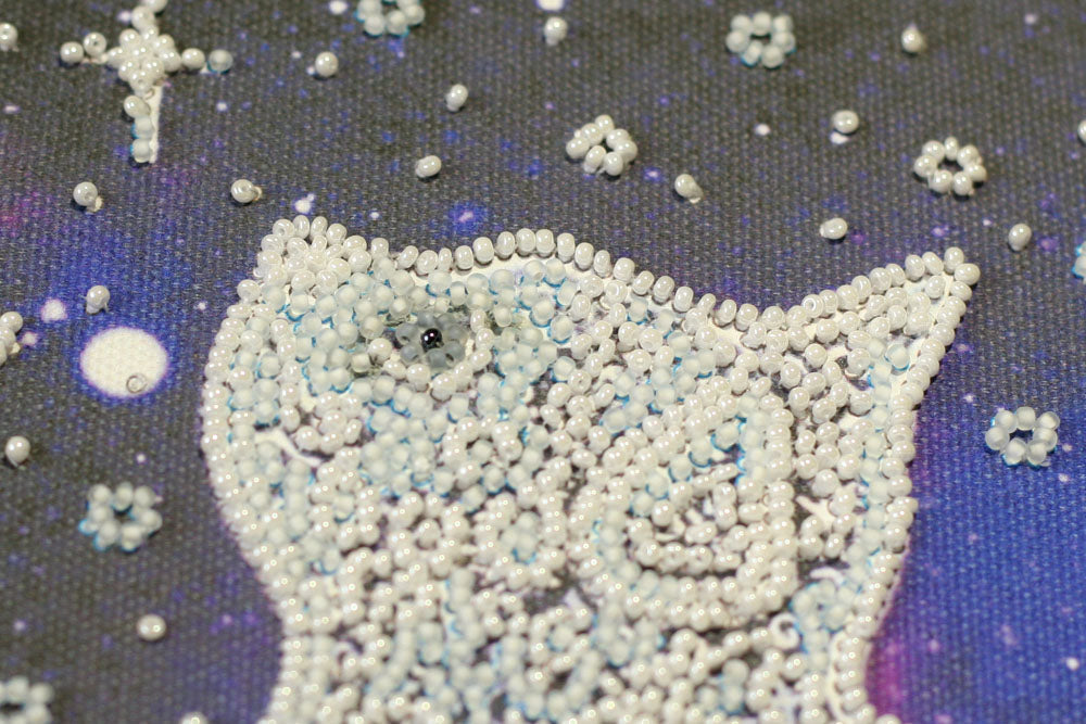 Star Cat Bead Embroidery