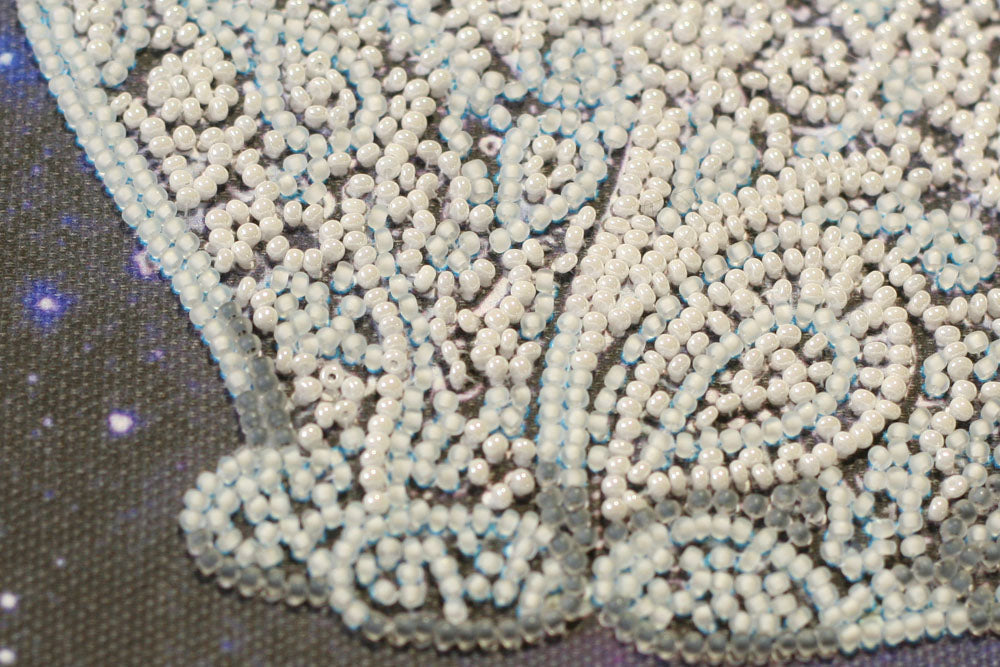 Star Cat Bead Embroidery