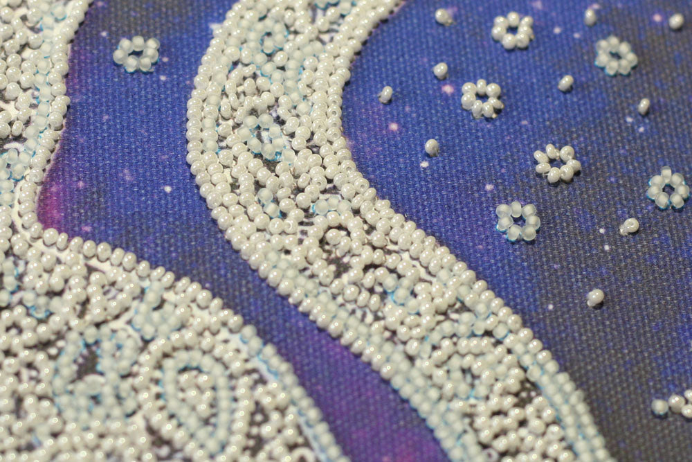 Star Cat Bead Embroidery