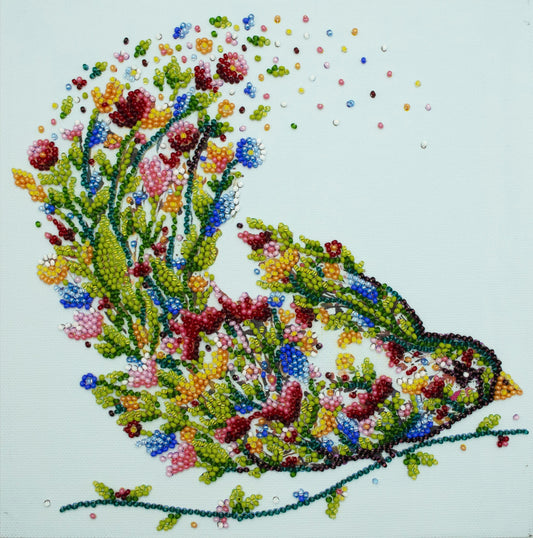 Singing Bird Bead Embroidery