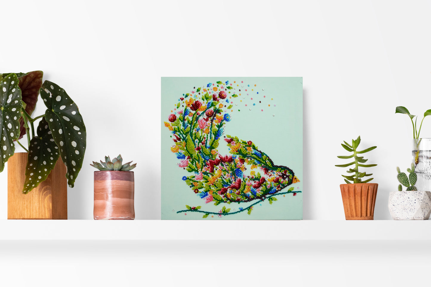 Singing Bird Bead Embroidery