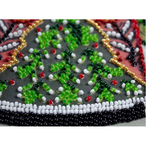 Guardian of the Christmas Miracle Angel Bead Embroidery