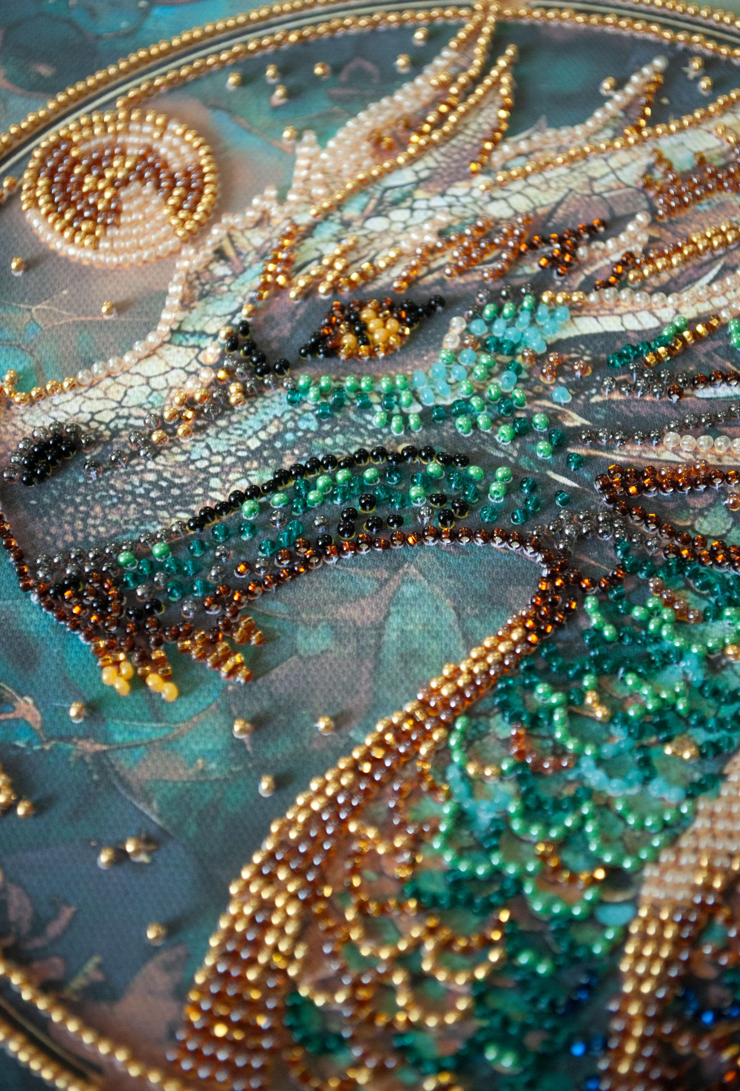 Breath of Fire Bead Embroidery