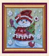 Winter Guest Mini Bead Embroidery