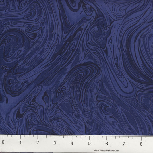 Quilt Back - 108" - Marbleicious Navy