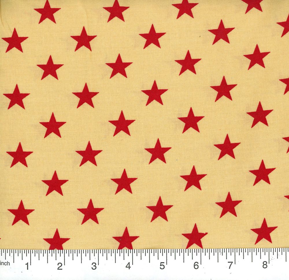 Quilt Back - 108" - Patriotic Print #34 Antique Red