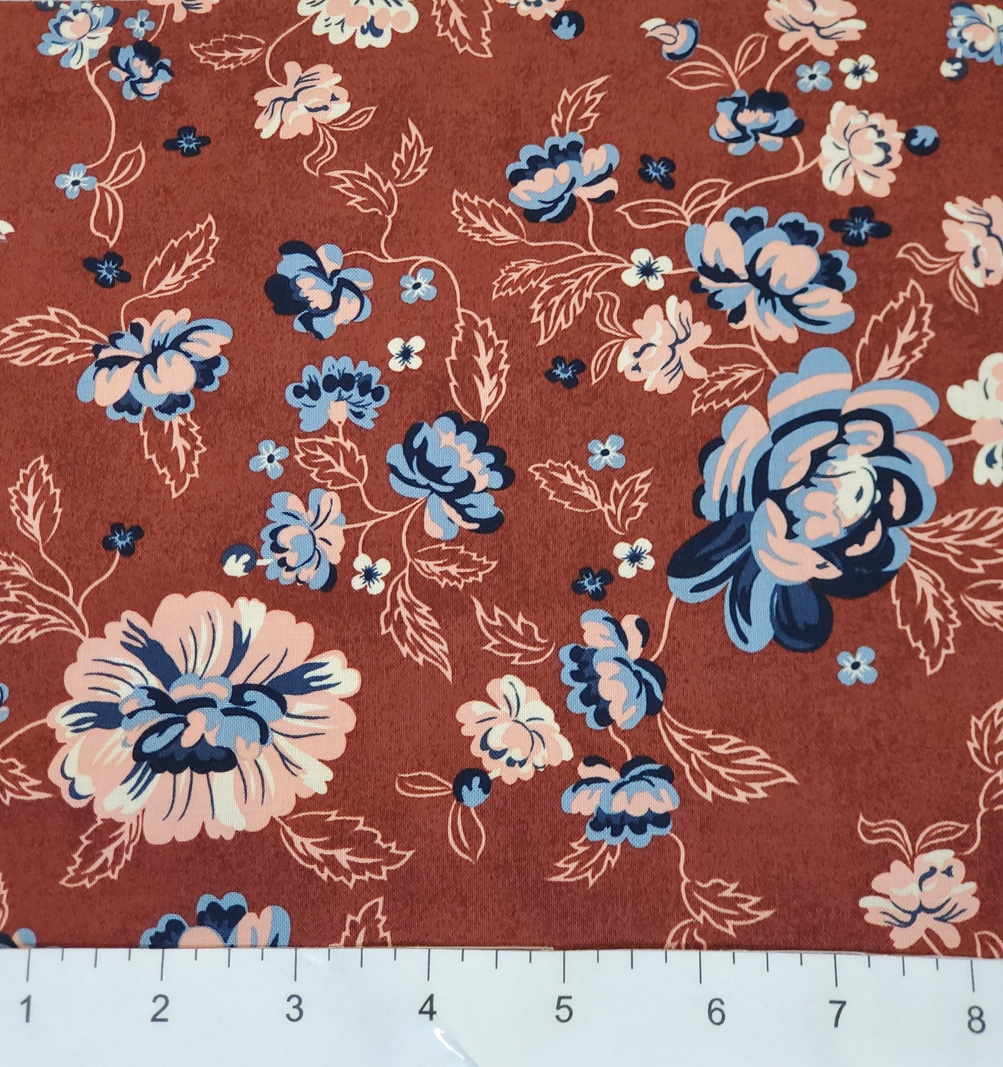 Stitches and Stripes Main Floral Red