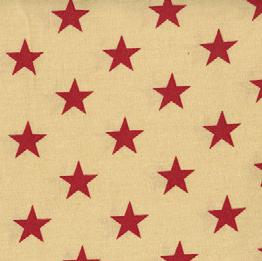 Quilt Back - 108" - Patriotic Print #34 Antique Red