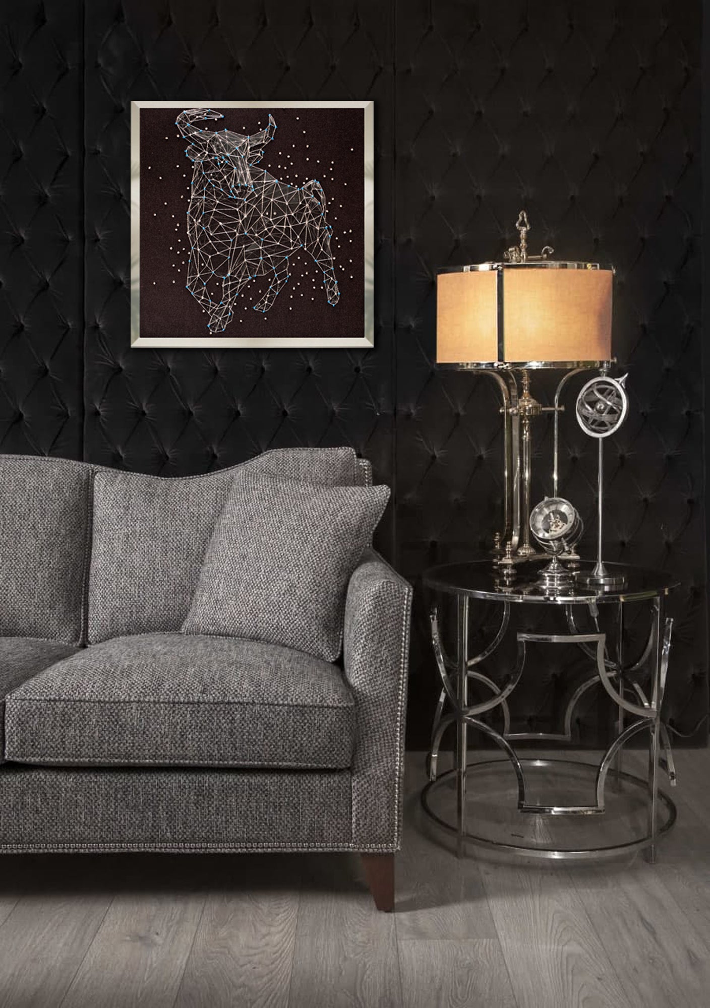 Constellation Taurus Bead Embroidery