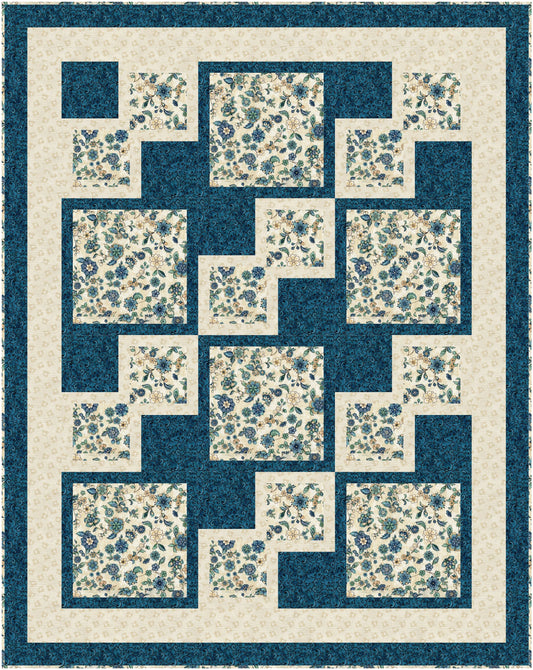 Armour Blue Easy Street Quilt Kit