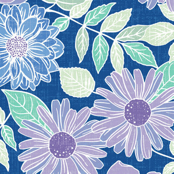 Lily and Loom Medium Floral Canvas Sapphire