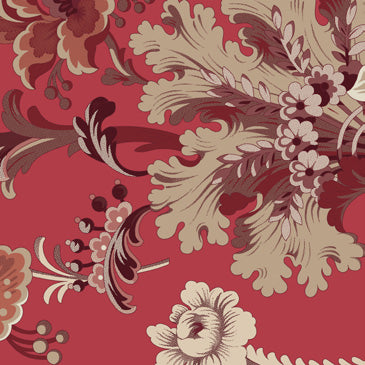 Maison Rouge Main Floral Dusty Red