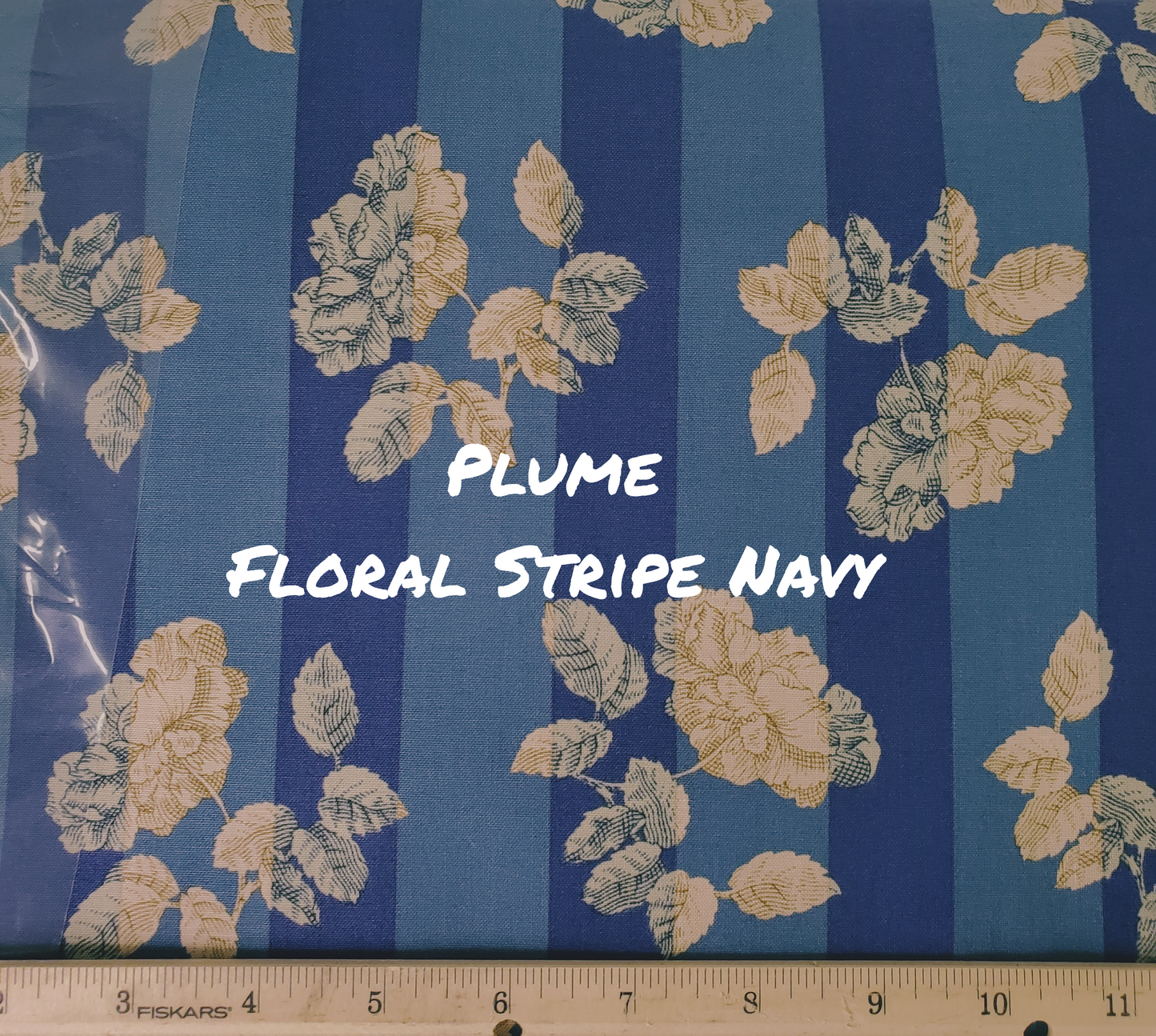 Plume Floral Stripe Navy