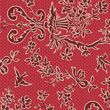 Ruby Rue Damask Crimson – Quilting Cat Crafts