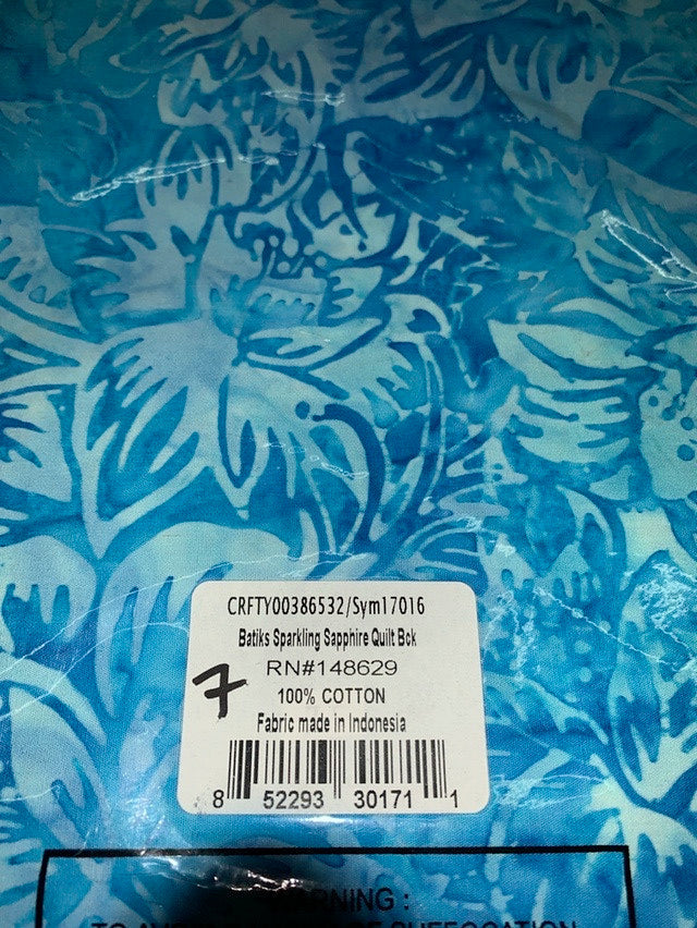 Batik Sparkling Sapphire Quilt